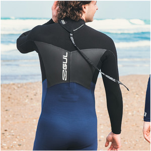 2025 Gul Mens Response 4/3mm Back Zip GBS Wetsuit RE1246-C1 - Navy / Black